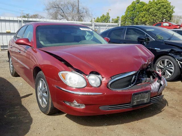 2G4WD582261213087 - 2006 BUICK LACROSSE C BURGUNDY photo 1