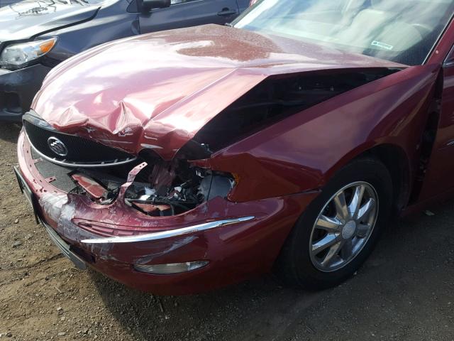 2G4WD582261213087 - 2006 BUICK LACROSSE C BURGUNDY photo 9