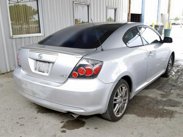 JTKDE167X80247107 - 2008 TOYOTA SCION TC SILVER photo 4