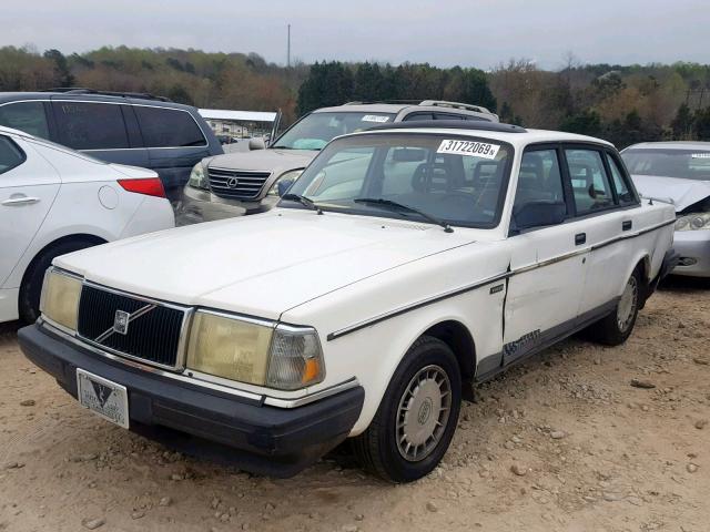 YV1AA8849M1448349 - 1991 VOLVO 240 WHITE photo 2