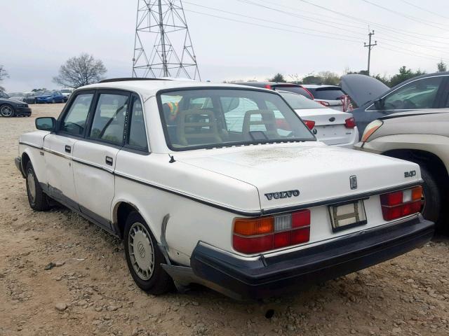 YV1AA8849M1448349 - 1991 VOLVO 240 WHITE photo 3