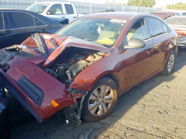 1G1PC5SH0C7247464 - 2012 CHEVROLET CRUZE LS  photo 2