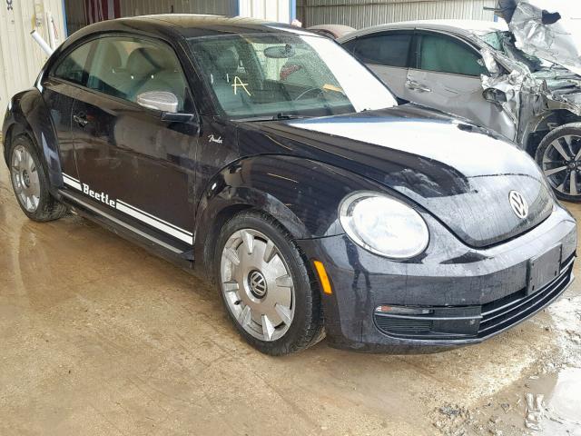 3VWHX7AT1DM646860 - 2013 VOLKSWAGEN BEETLE BLACK photo 1