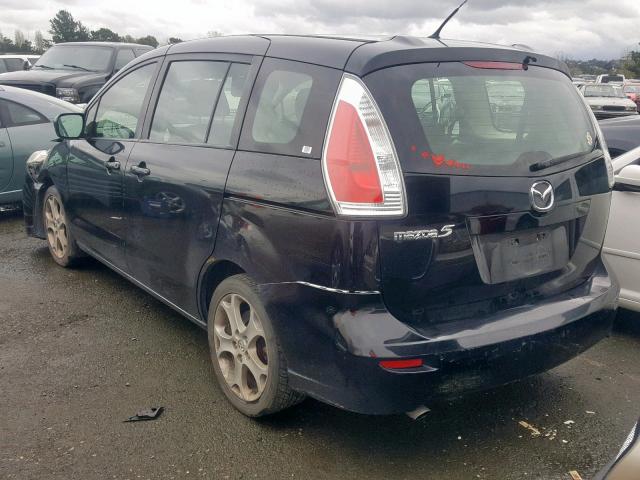 JM1CR2WL6A0369883 - 2010 MAZDA 5 BLACK photo 3