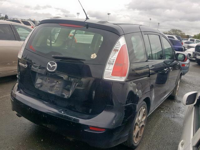 JM1CR2WL6A0369883 - 2010 MAZDA 5 BLACK photo 4