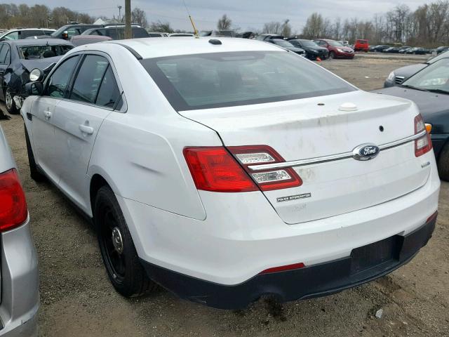 1FAHP2MK3GG154893 - 2016 FORD TAURUS POL WHITE photo 3