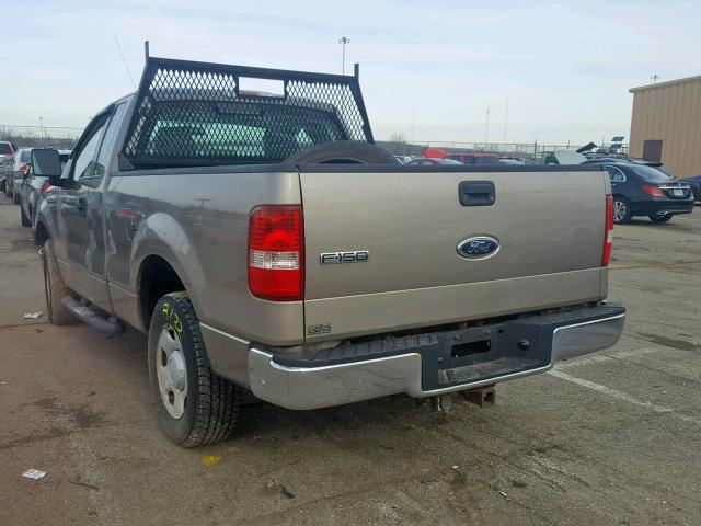 1FTRF12275NA64377 - 2005 FORD F150 TAN photo 3