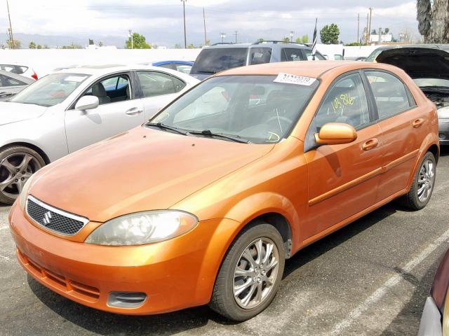 KL5JD66Z27K583466 - 2007 SUZUKI RENO BASE ORANGE photo 2