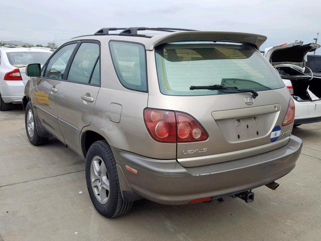 JT6HF10U9Y0141758 - 2000 LEXUS RX 300 GOLD photo 3