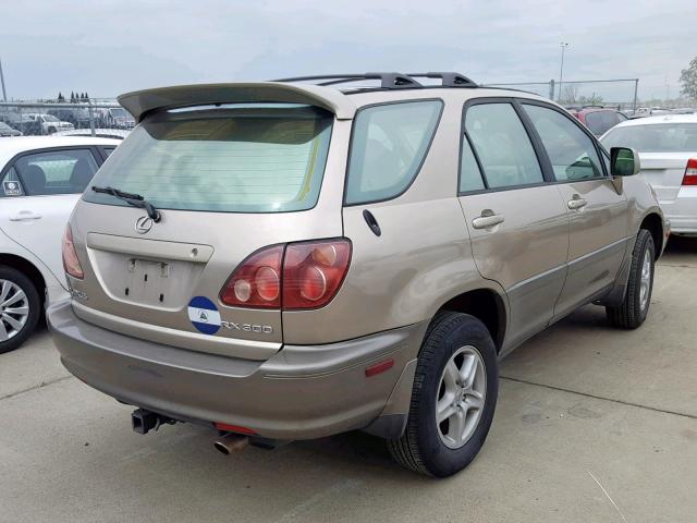 JT6HF10U9Y0141758 - 2000 LEXUS RX 300 GOLD photo 4