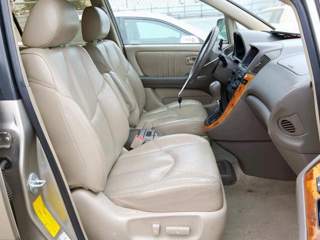 JT6HF10U9Y0141758 - 2000 LEXUS RX 300 GOLD photo 5