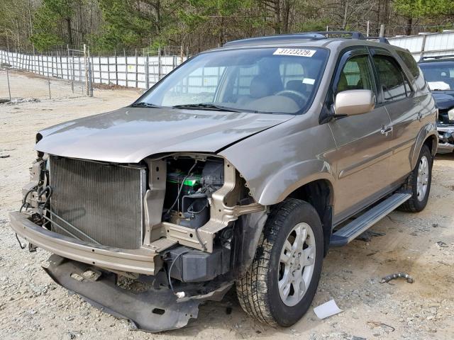 2HNYD18854H557456 - 2004 ACURA MDX TOURIN GOLD photo 2