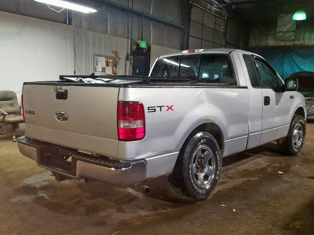 1FTRF12WX6KB27591 - 2006 FORD F150 SILVER photo 4