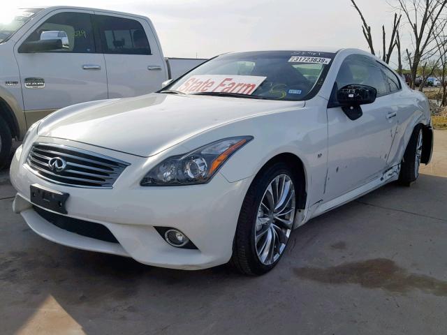 JN1CV6EK7EM111286 - 2014 INFINITI Q60 JOURNE WHITE photo 2