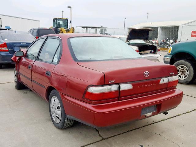 1NXBB02E6TZ397587 - 1996 TOYOTA COROLLA DX RED photo 3