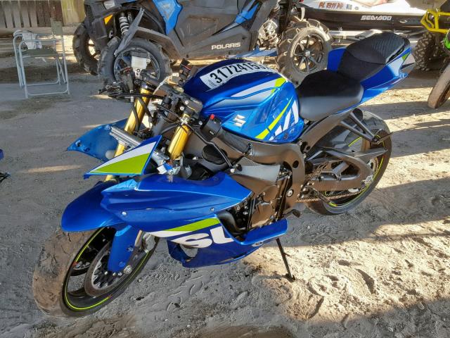 JS1GR7MA1G2101315 - 2016 SUZUKI GSX-R750 BLUE photo 2