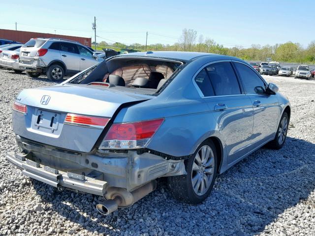 1HGCP2F80CA121189 - 2012 HONDA ACCORD EXL BLUE photo 4