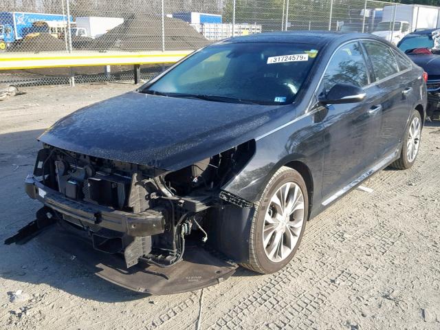 5NPE34ABXFH144428 - 2015 HYUNDAI SONATA SPO BLACK photo 2