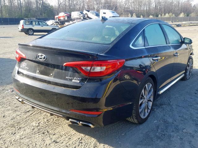 5NPE34ABXFH144428 - 2015 HYUNDAI SONATA SPO BLACK photo 4