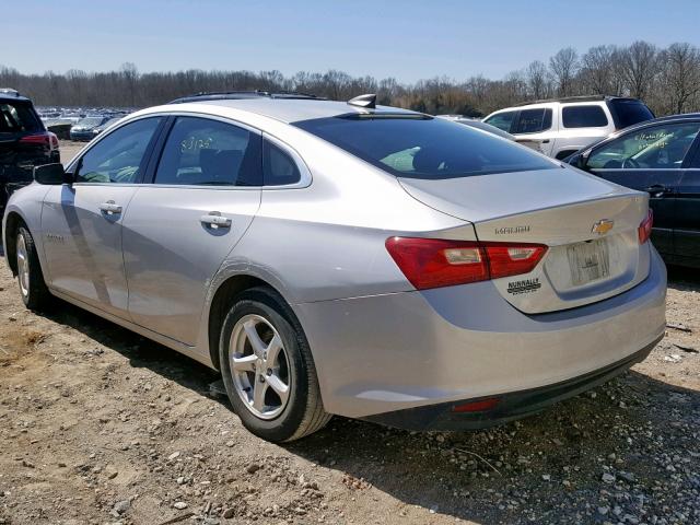 1G1ZC5ST4HF166400 - 2017 CHEVROLET MALIBU LS SILVER photo 3