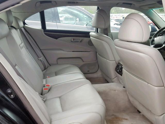 JTHDU46F185005035 - 2008 LEXUS LS 600HL BLACK photo 6