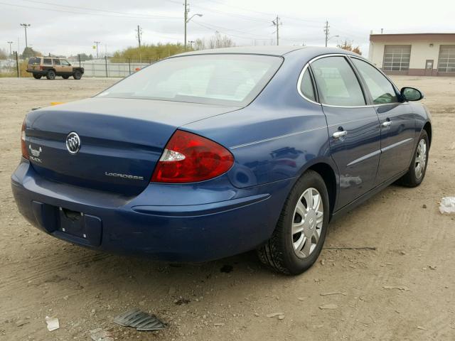 2G4WC532851278700 - 2005 BUICK LACROSSE C BLUE photo 4