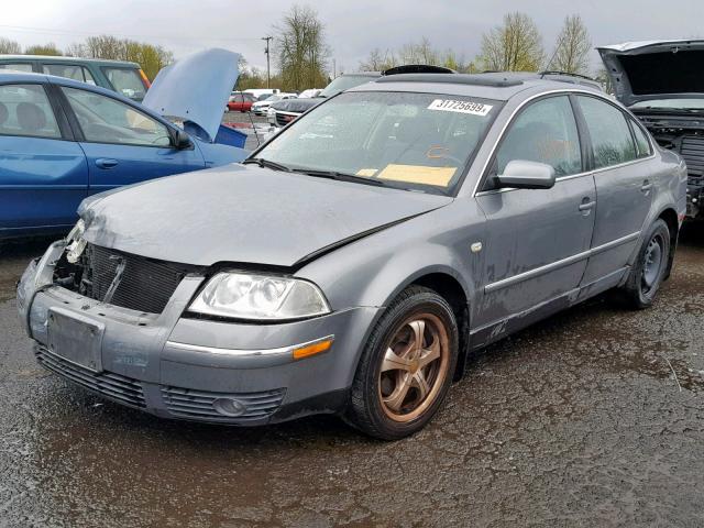 WVWTH63B84P057923 - 2004 VOLKSWAGEN PASSAT GLX GRAY photo 2