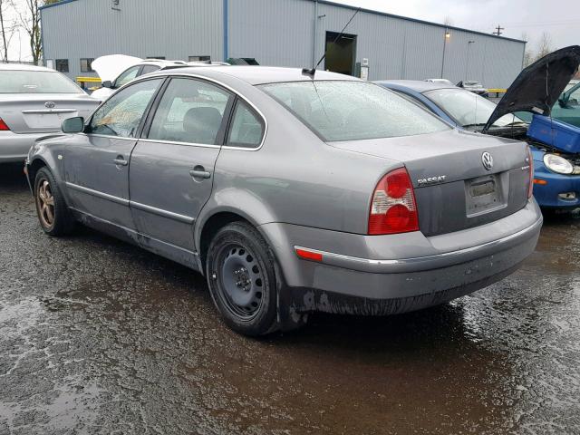 WVWTH63B84P057923 - 2004 VOLKSWAGEN PASSAT GLX GRAY photo 3