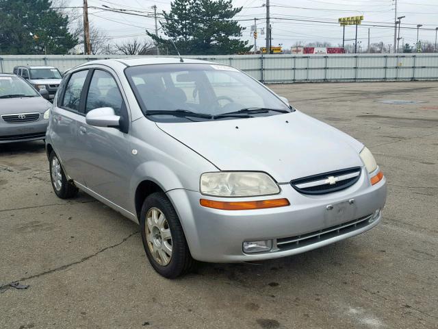 KL1TG62695B409484 - 2005 CHEVROLET AVEO LT SILVER photo 1