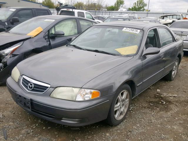 1YVGF22F415212635 - 2001 MAZDA 626 ES GRAY photo 2