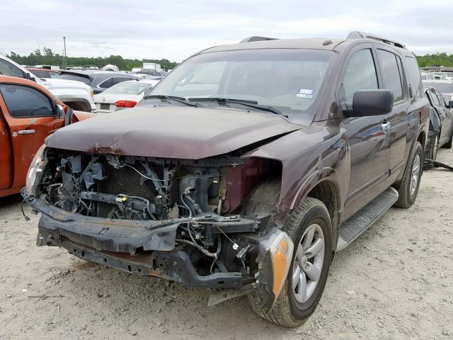 5N1BA0ND8DN601128 - 2013 NISSAN ARMADA SV BURGUNDY photo 2