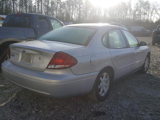 1FAFP56U96A260807 - 2006 FORD TAURUS SEL SILVER photo 4