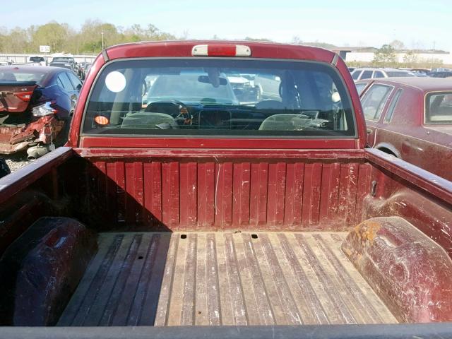 1B7HL2AN41S274274 - 2001 DODGE DAKOTA QUA MAROON photo 6