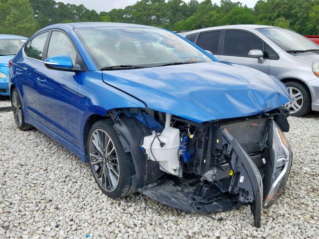 KMHD04LB7JU636104 - 2018 HYUNDAI ELANTRA SP BLUE photo 1