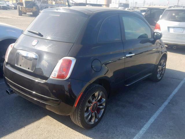 3C3CFFAR6CT343869 - 2012 FIAT 500 POP BLACK photo 4