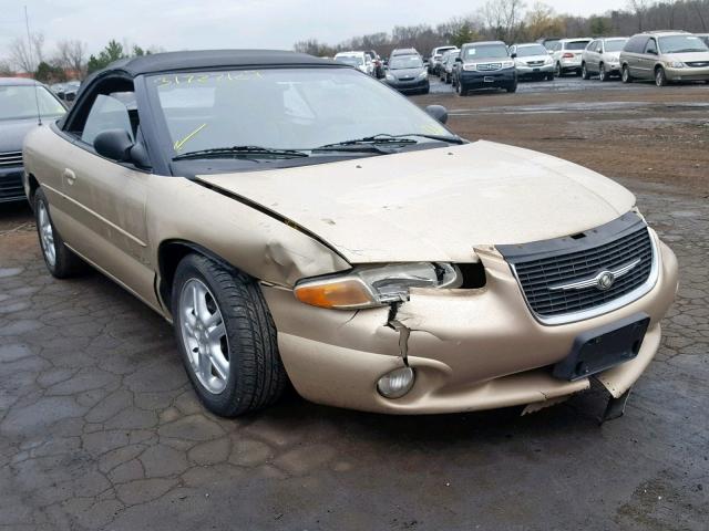 3C3EL55H5YT275956 - 2000 CHRYSLER SEBRING JX GOLD photo 1