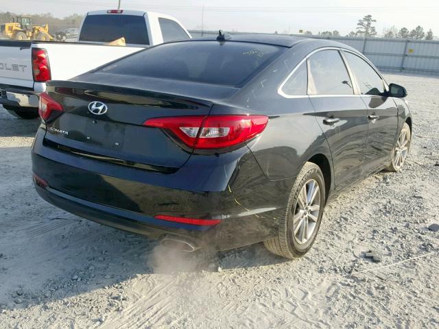 5NPE24AF7GH358574 - 2016 HYUNDAI SONATA SE BLACK photo 4