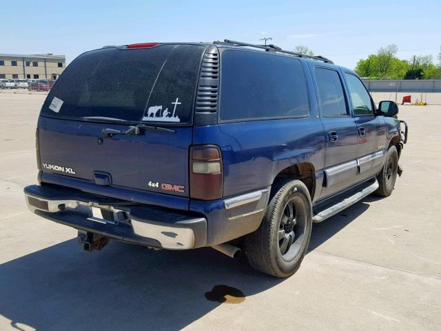 1GKFK16Z32J242489 - 2002 GMC YUKON XL K BLUE photo 4