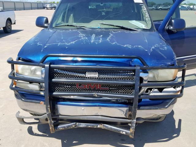 1GKFK16Z32J242489 - 2002 GMC YUKON XL K BLUE photo 7