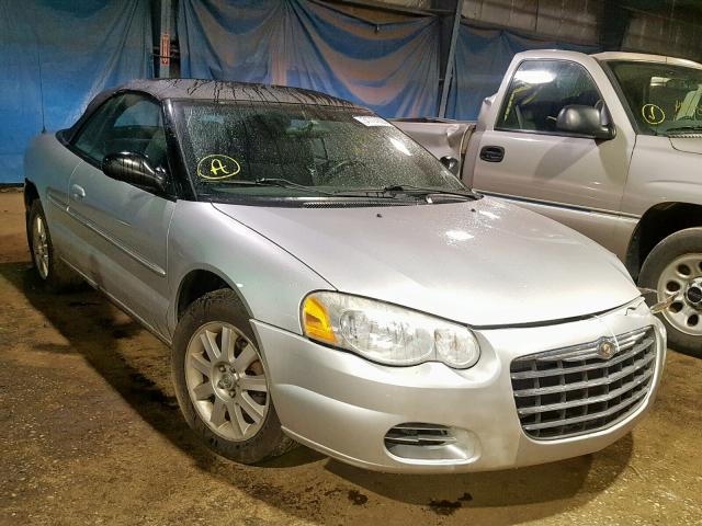 1C3EL75R04N321532 - 2004 CHRYSLER SEBRING GT SILVER photo 1