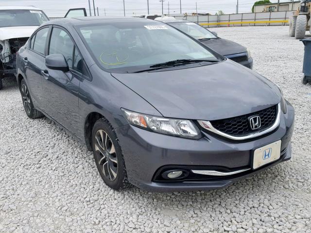 19XFB2F91DE250608 - 2013 HONDA CIVIC EXL GRAY photo 1