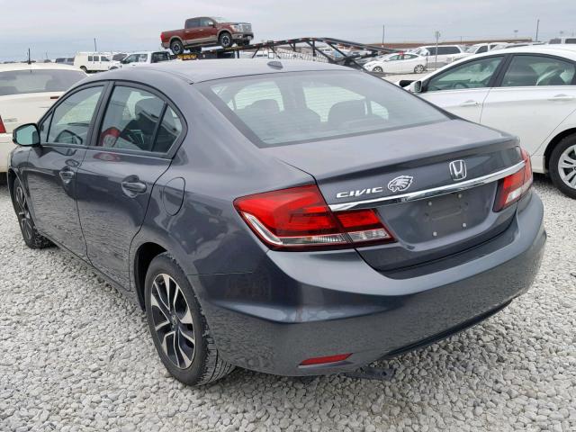 19XFB2F91DE250608 - 2013 HONDA CIVIC EXL GRAY photo 3