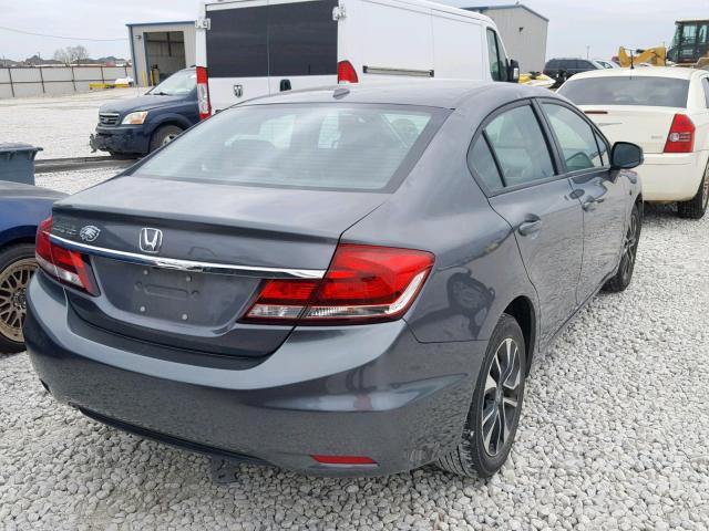 19XFB2F91DE250608 - 2013 HONDA CIVIC EXL GRAY photo 4