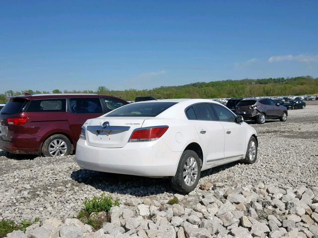 1G4GB5EG3AF110675 - 2010 BUICK LACROSSE C WHITE photo 4