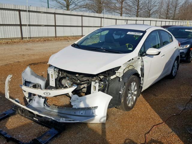 KNAFX4A8XE5212302 - 2014 KIA FORTE EX WHITE photo 2