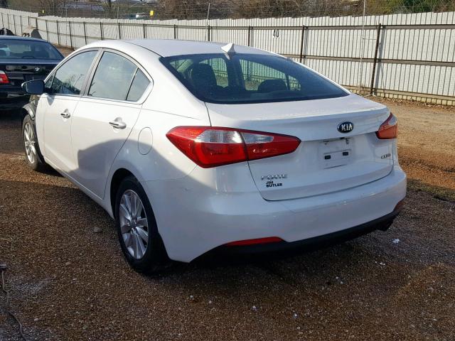 KNAFX4A8XE5212302 - 2014 KIA FORTE EX WHITE photo 3