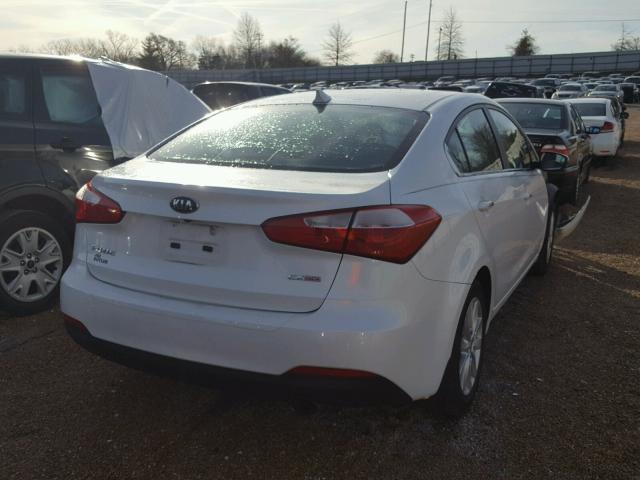 KNAFX4A8XE5212302 - 2014 KIA FORTE EX WHITE photo 4