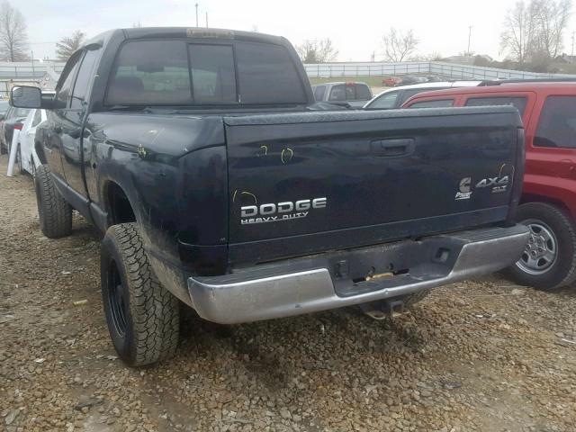 3D7KU28C23G851102 - 2003 DODGE RAM 2500 S შავი ფოტო 3