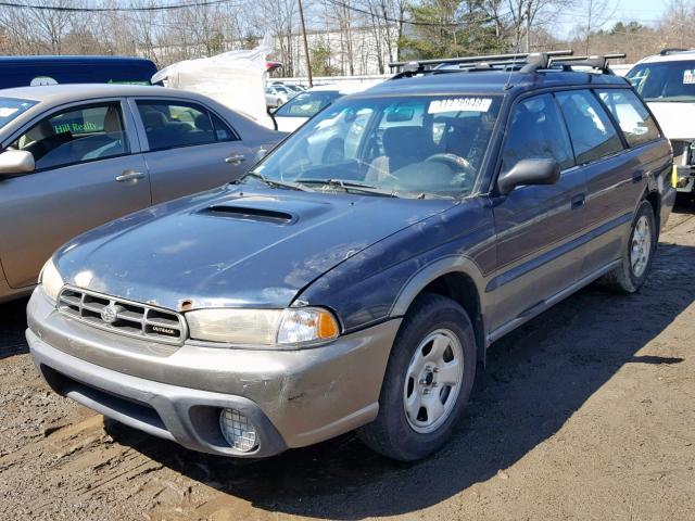 4S3BG6857X7636455 - 1999 SUBARU LEGACY OUT BLUE photo 2