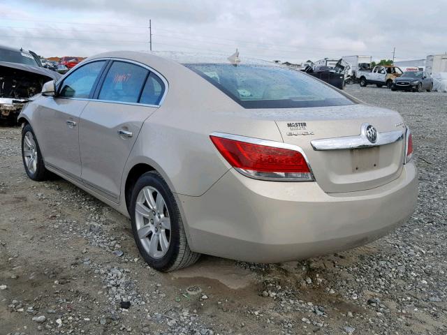 1G4GC5ED3BF199796 - 2011 BUICK LACROSSE C BEIGE photo 3